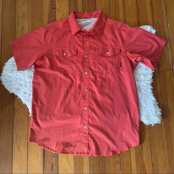 Columbia Other - Columbia Vented Button Shirt Omniwick Hiking Fishing Size Large